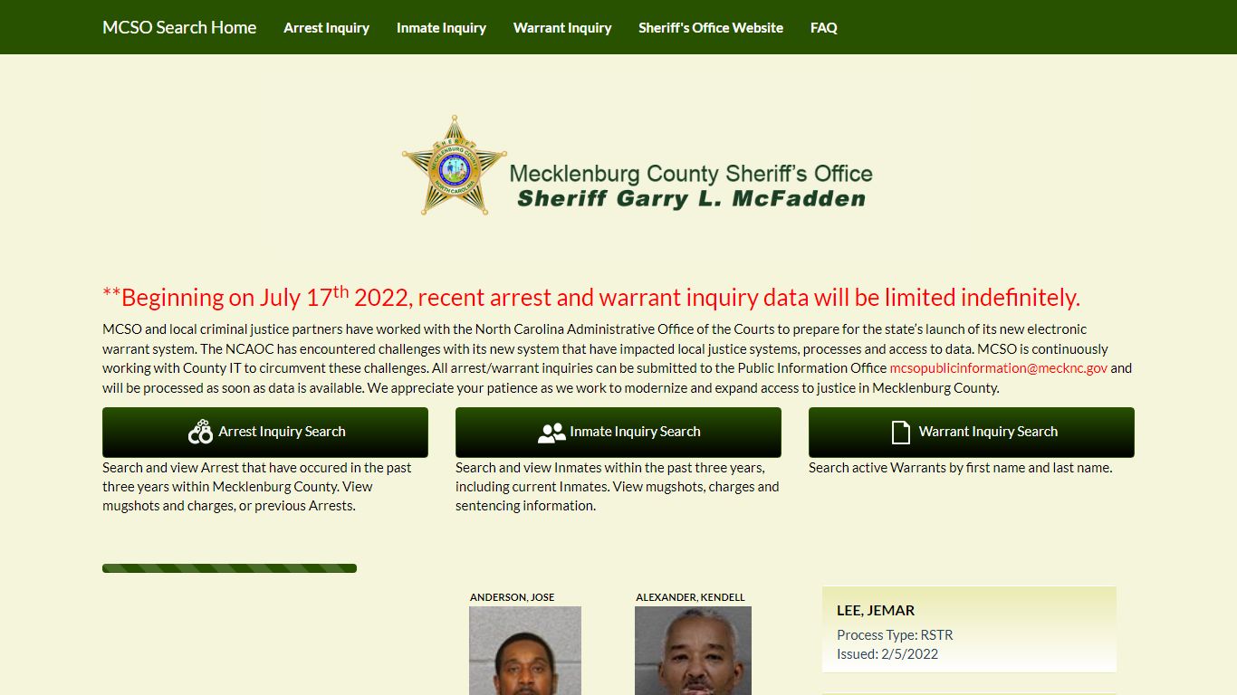 MCSO - mecknc.gov